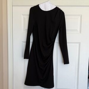 Elegant Black Long Sleeve Dress